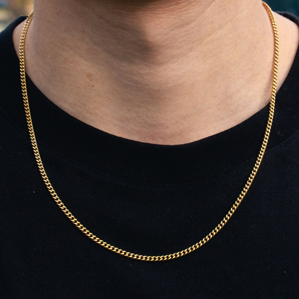 Cadena Cubana 3mm - Oro - Bling del Barrio