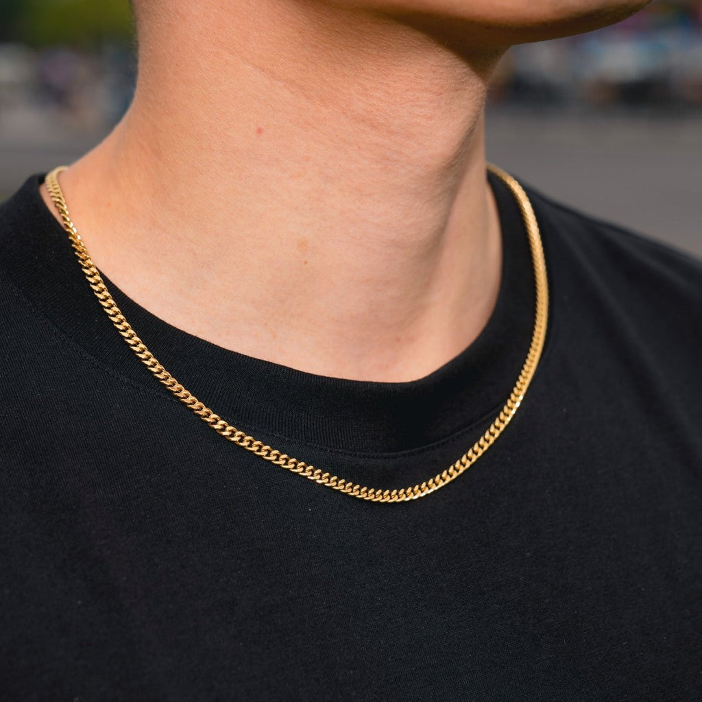 Cadena Cubana 4mm - Oro 18k - Bling del Barrio