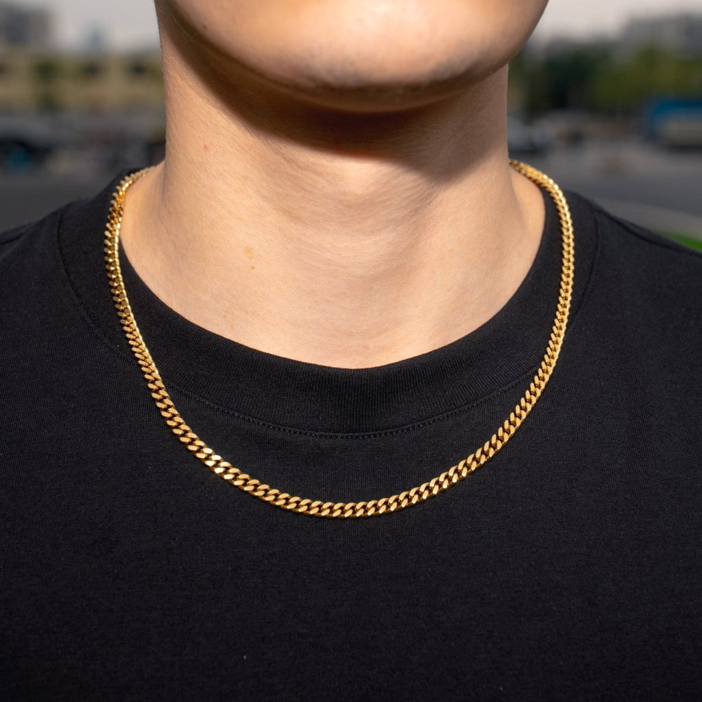 Cadena Cubana 5mm - Oro 18k - Bling del Barrio