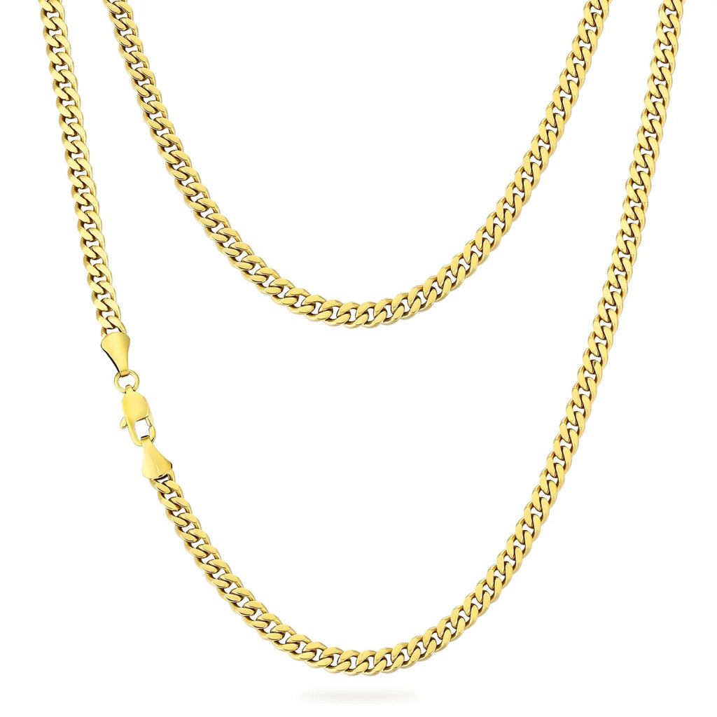 Cadena Cubana 5mm - Oro 18k - Bling del Barrio