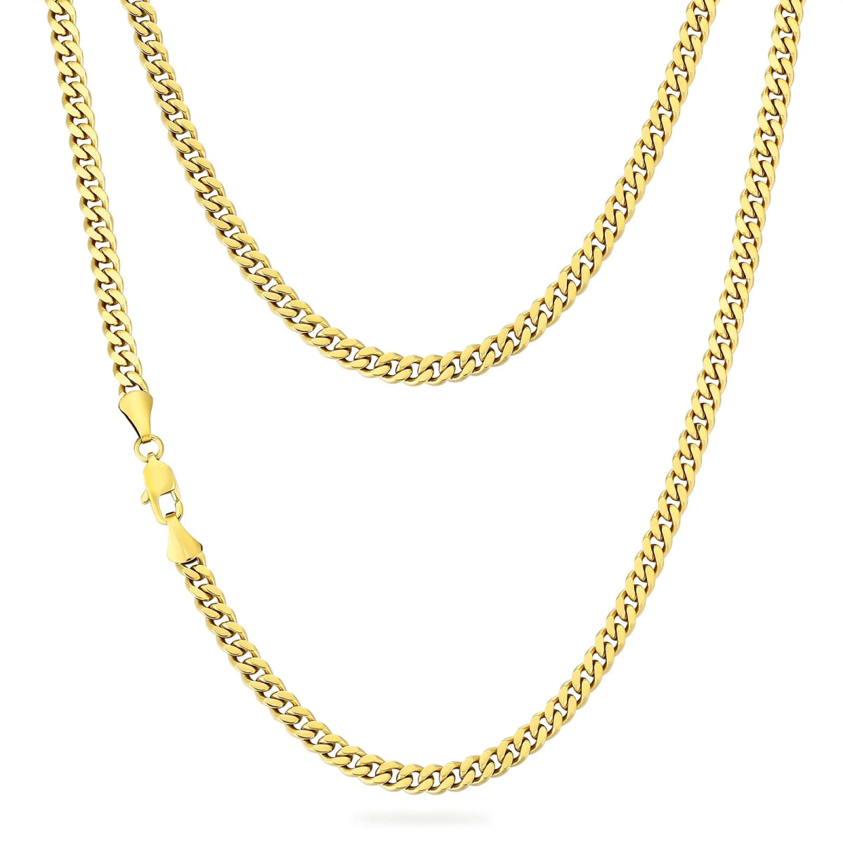 Cadena Cubana 5mm - Oro 18k - Bling del Barrio