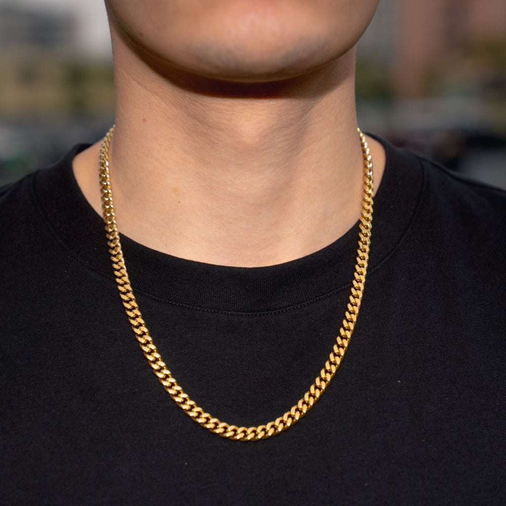 Cadena Cubana 7mm - Oro 18k - Bling del Barrio