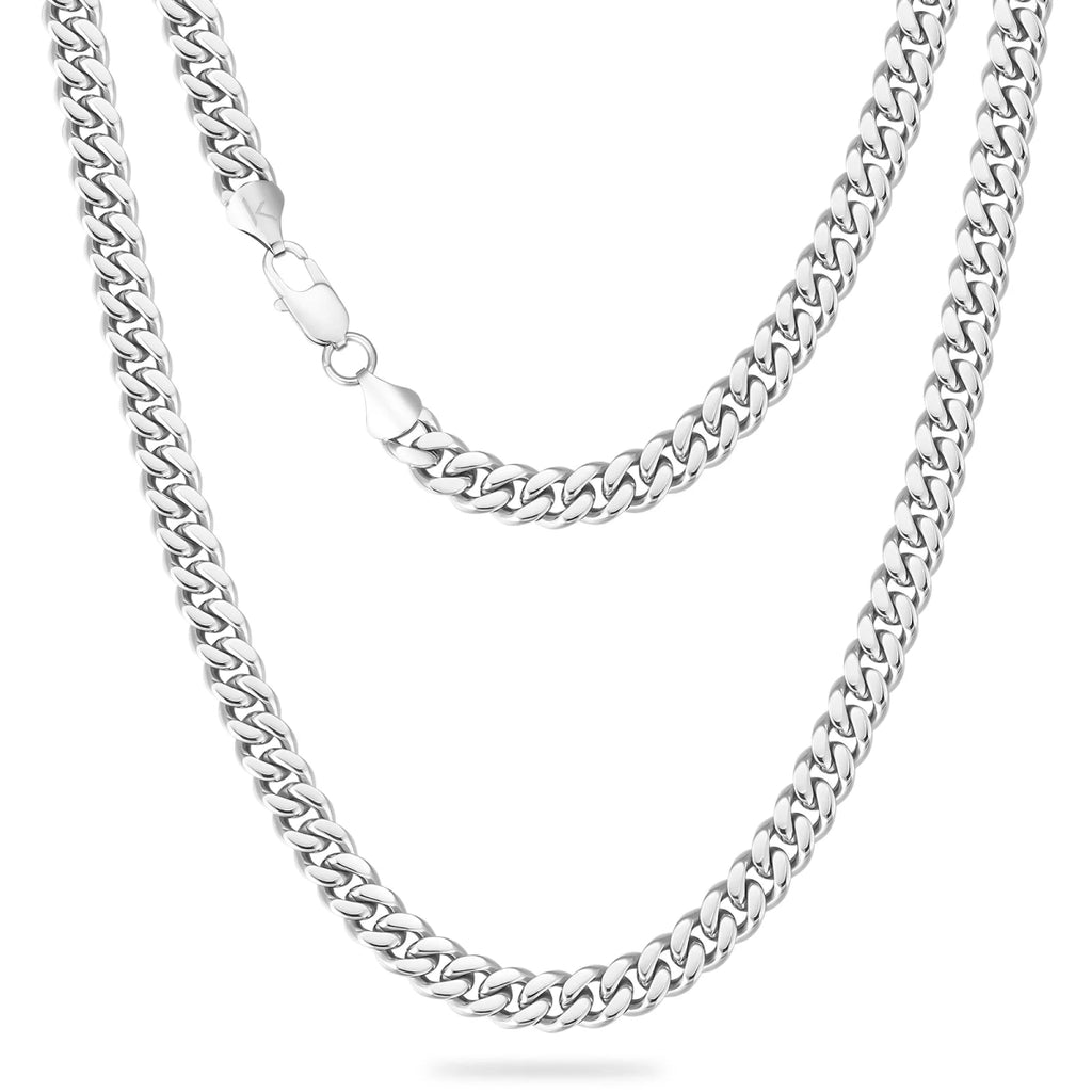 Cadena Cubana 8mm - Plata 925 - Bling del Barrio