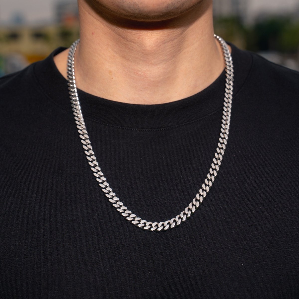 Cadena Cubana 8mm - Plata 925 - Bling del Barrio