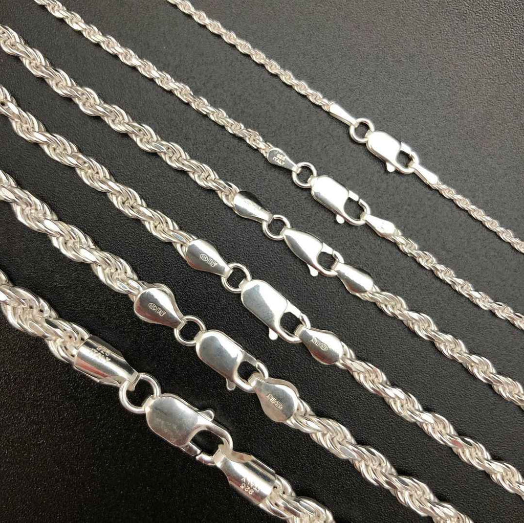CADENA DE CUERDA 4mm - PLATA 925 - Bling del Barrio