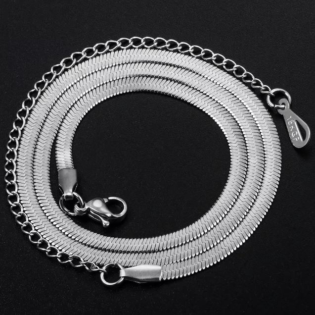 CADENA DE SERPIENTE ACERO INOXIDABLE 2.5mm - PLATA 925 - REGALO GRATIS - Bling del Barrio