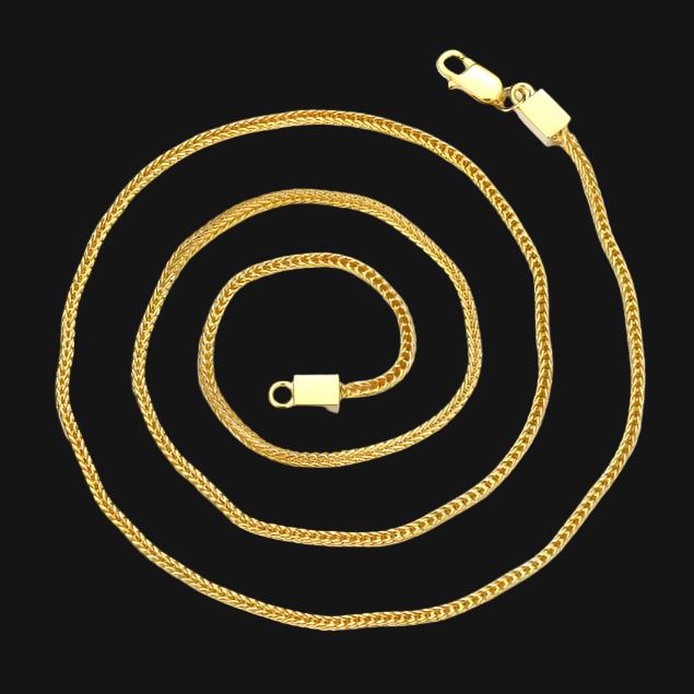 CADENA FRANCO DE PLATA 925 1.5mm - ORO 18K - Bling del Barrio