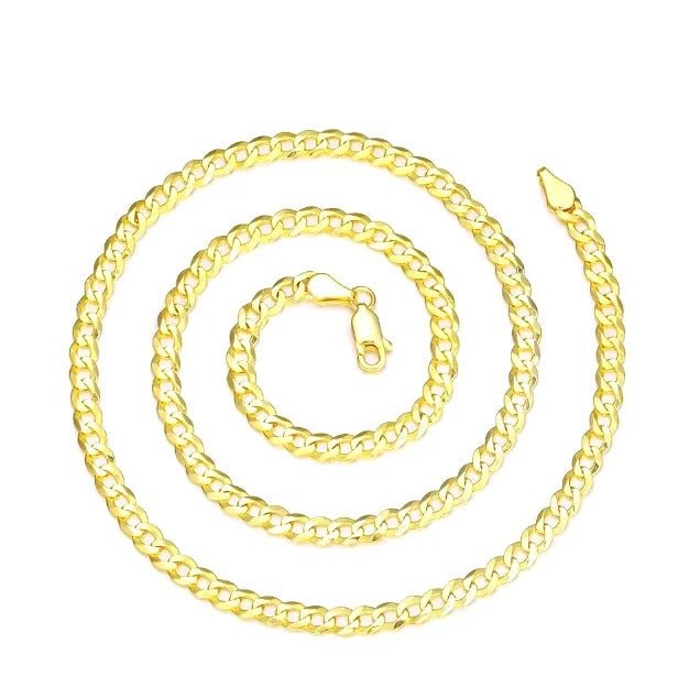 CADENA GRUMET PLATA 925 DE 5mm - ORO 18K - Bling del Barrio