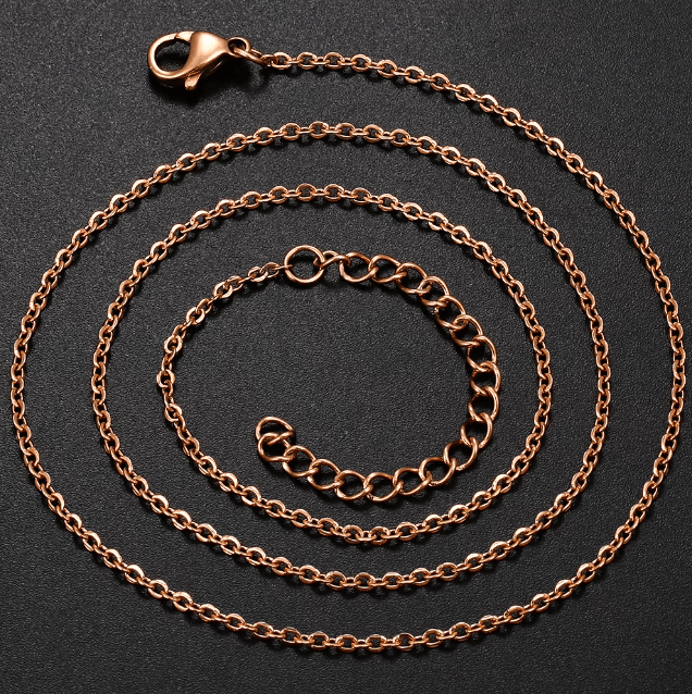 CADENA "O" DE 2.5mm - ORO ROSA 18K - REGALO GRATIS - Bling del Barrio