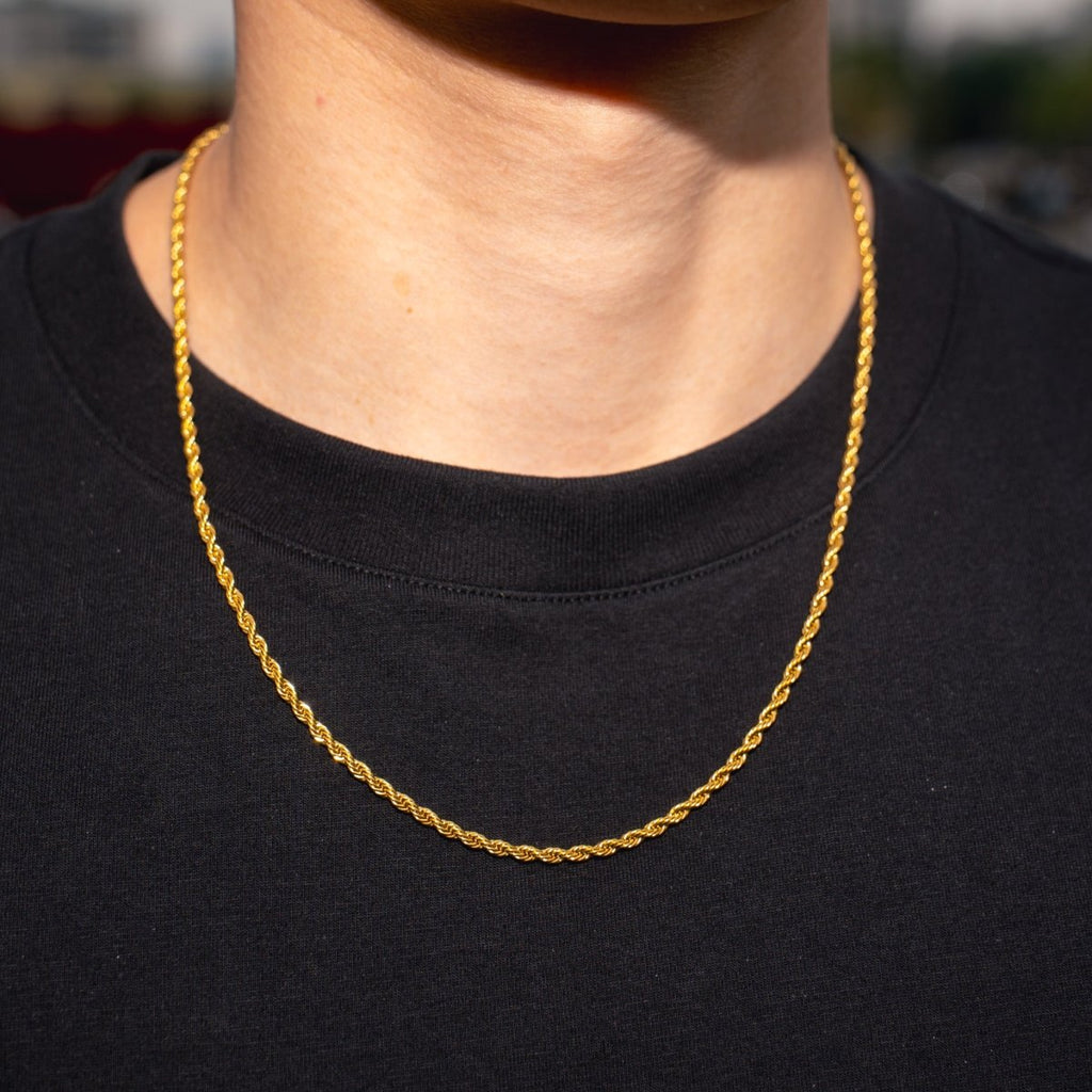 Cadena Rope 3mm - Oro 18k - Bling del Barrio