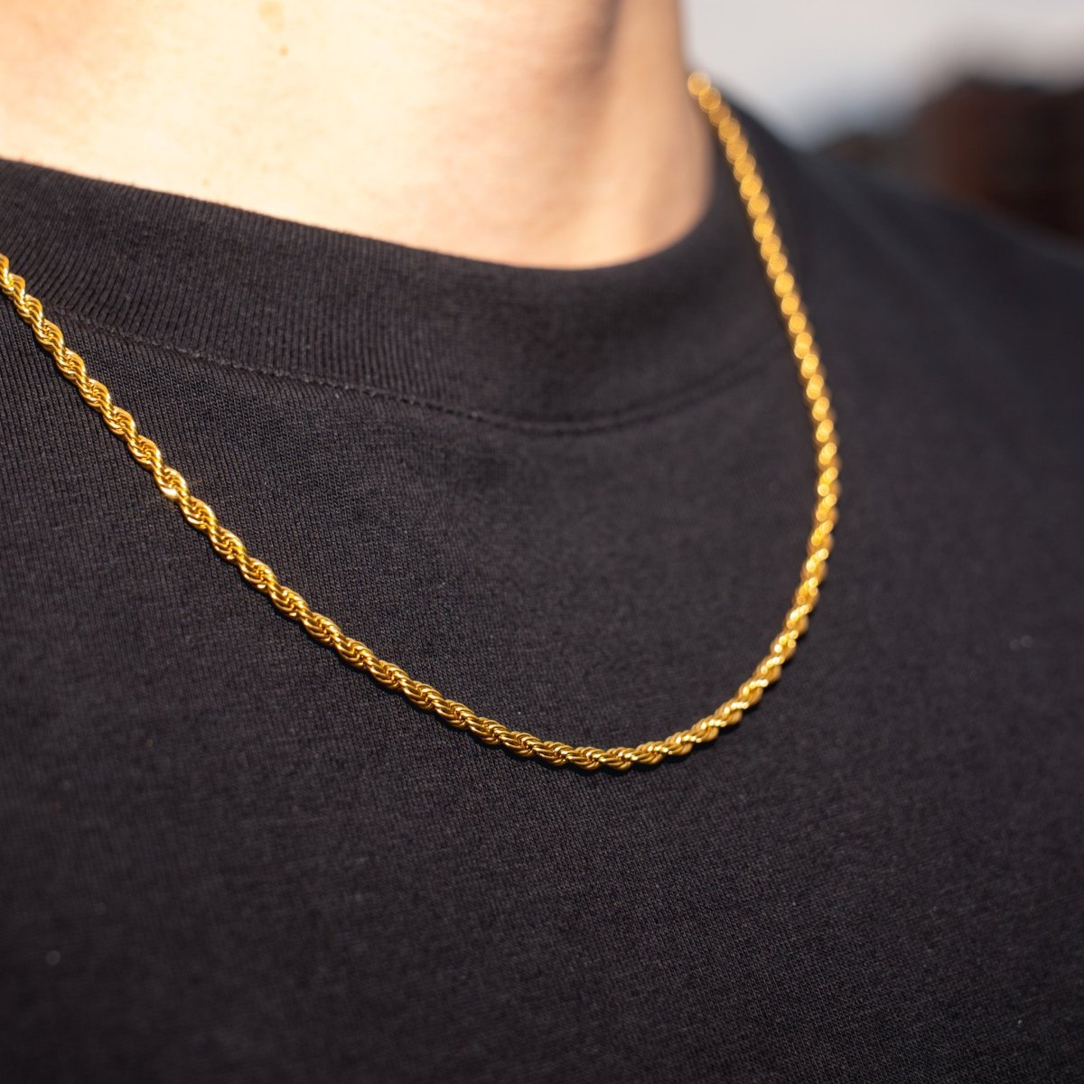 Cadena Rope 3mm - Oro 18k - Bling del Barrio