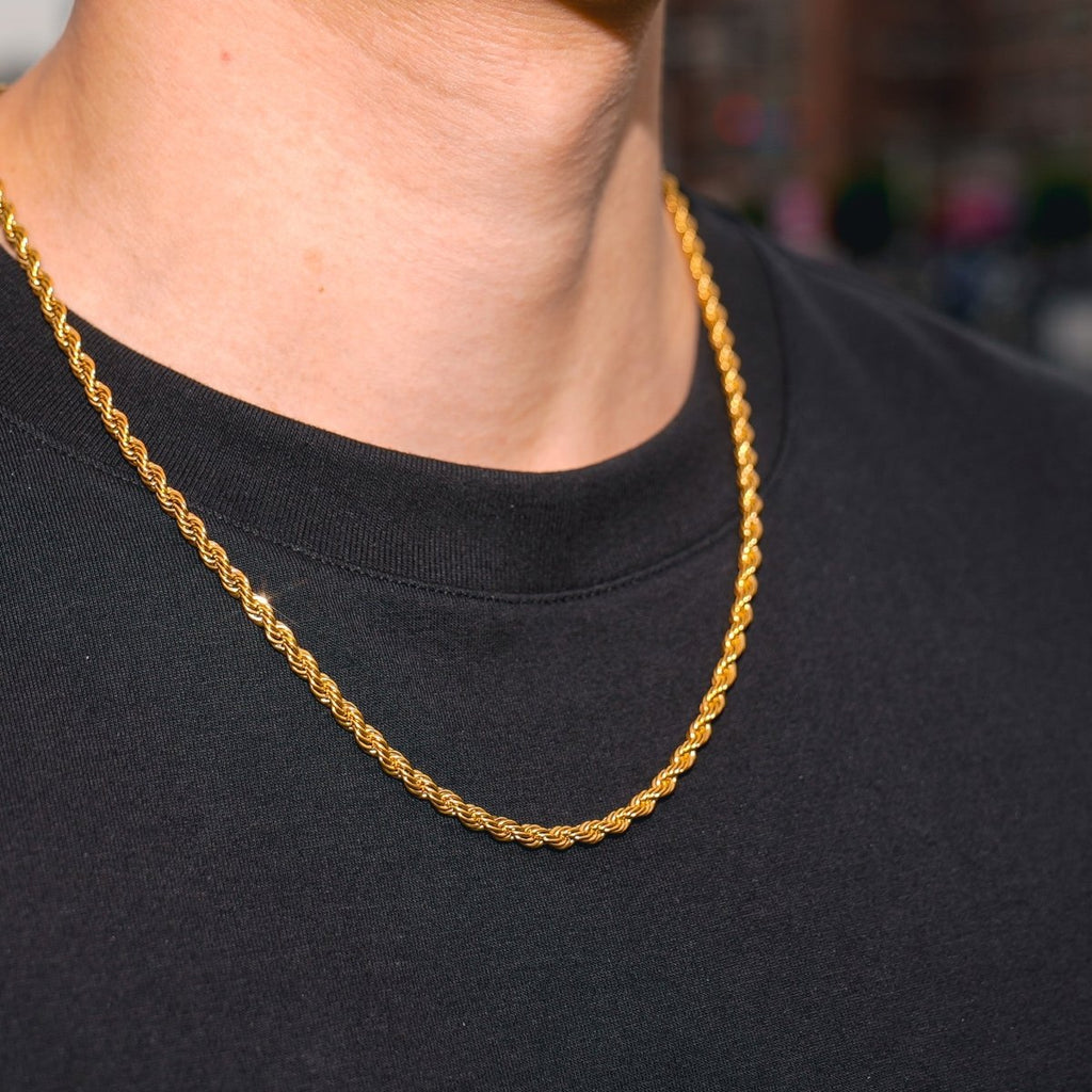 Cadena Rope 4mm - Oro 18k - Bling del Barrio