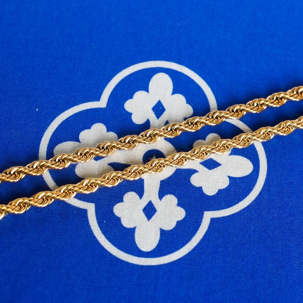 Cadena Rope 4mm - Oro 18k - Bling del Barrio