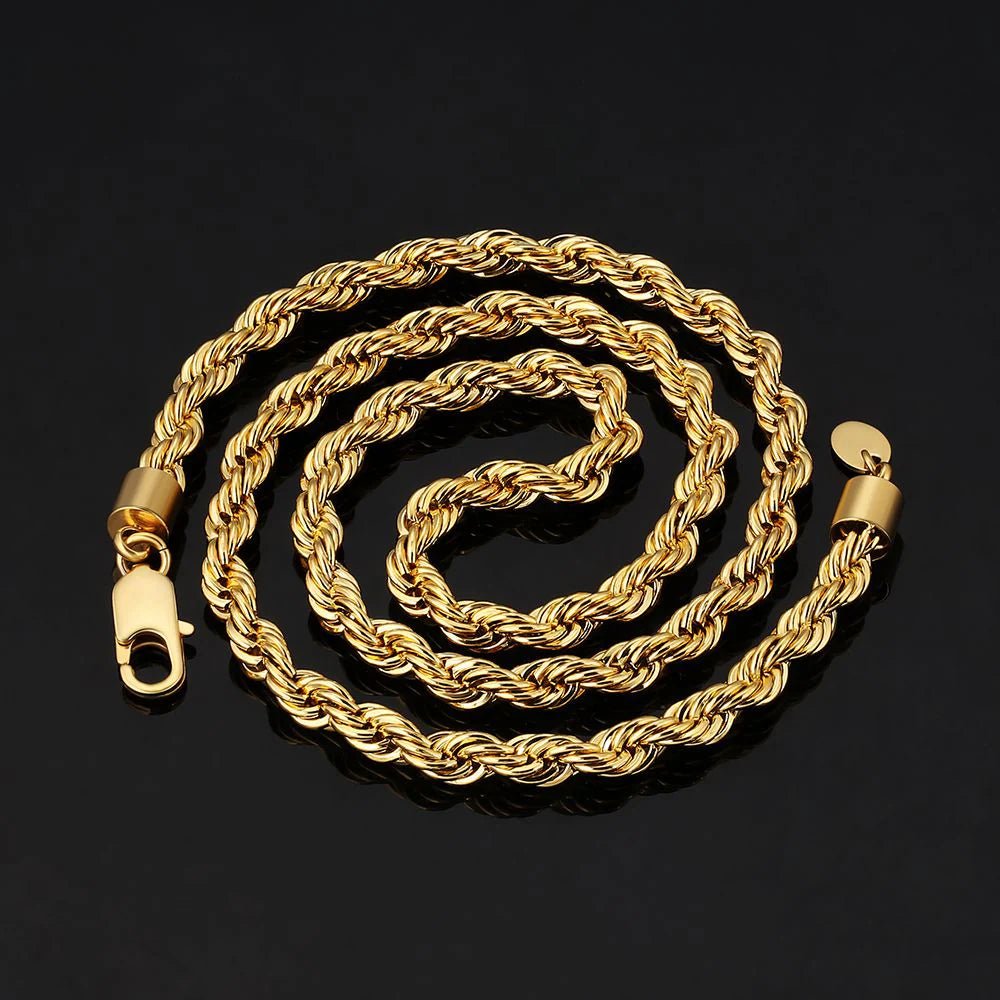 Cadena Rope 6mm - Oro 18k - Bling del Barrio