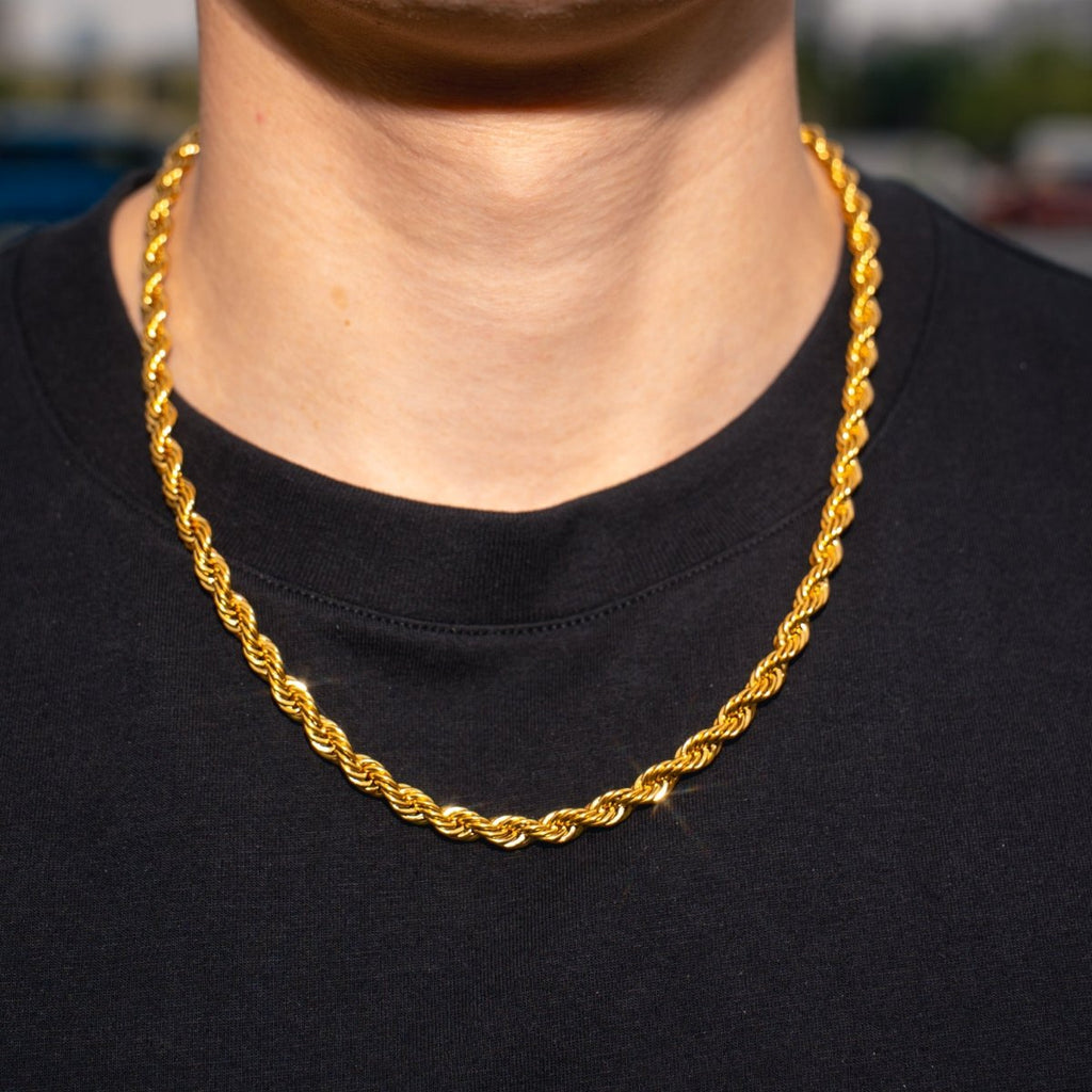 Cadena Rope 6mm - Oro 18k - Bling del Barrio