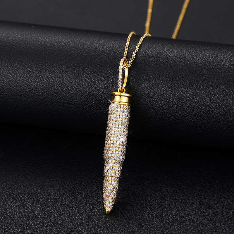 COLGANTE DE BALA MOISSANITA VVS - PLATA 925 - ORO - Bling del Barrio