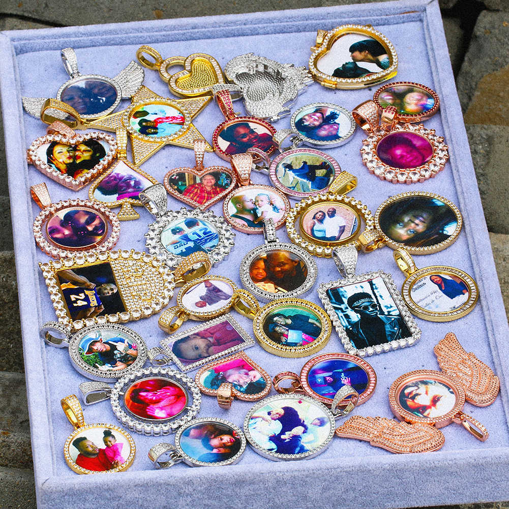 COLGANTE PERSONALIZADO CON FOTO MOISSANITA VVS - PLATA 925 - ORO BLANCO - Bling del Barrio