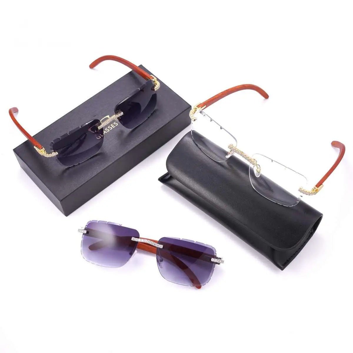 GAFAS DE SOL CON LENTES DE COLORES Y MOISSANITA VVS - REGALO GRATIS - Bling del Barrio