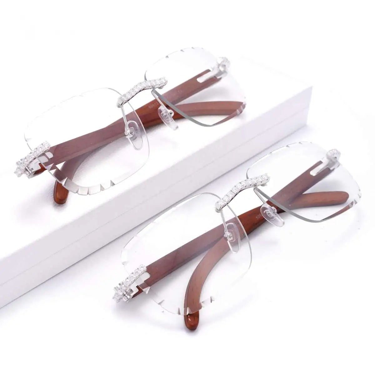 GAFAS DE SOL TRANSPARENTES CON MOISSANITA VVS - REGALO GRATIS - Bling del Barrio