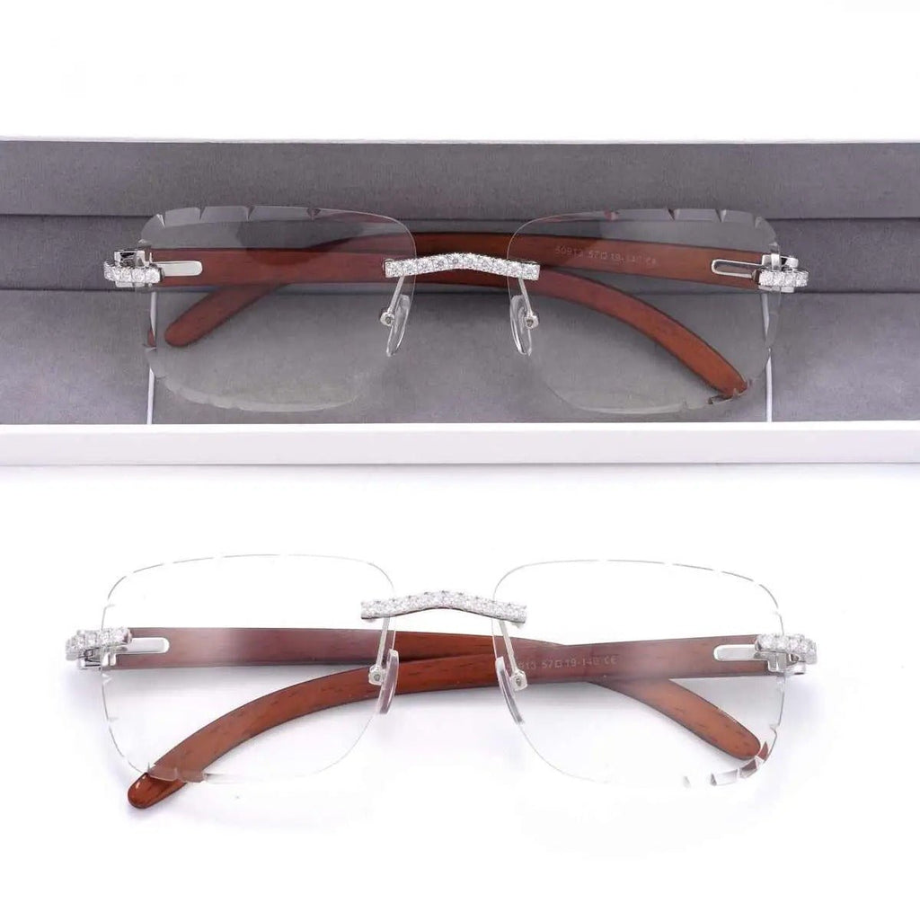 GAFAS DE SOL TRANSPARENTES CON MOISSANITA VVS - REGALO GRATIS - Bling del Barrio