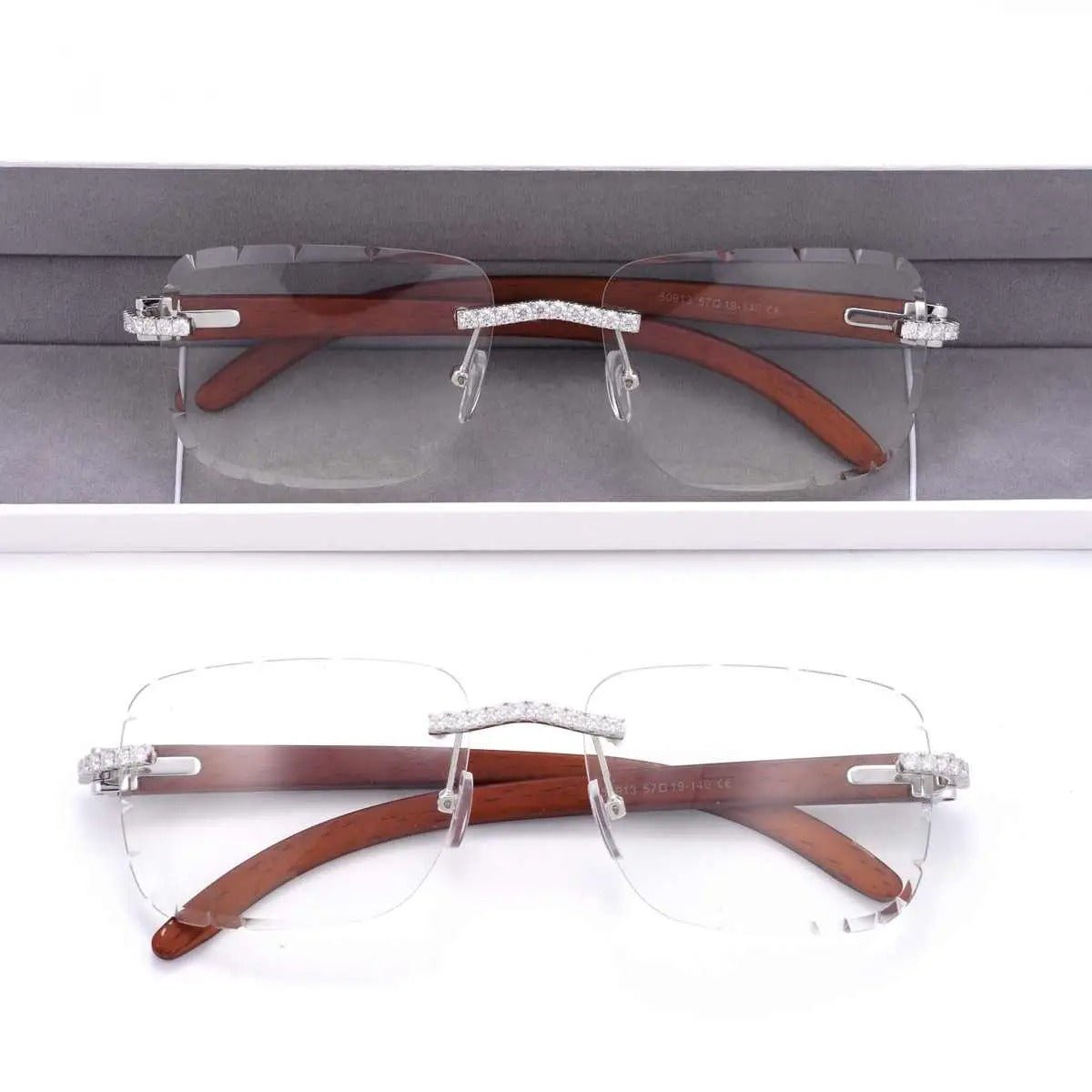 GAFAS DE SOL TRANSPARENTES CON MOISSANITA VVS - REGALO GRATIS - Bling del Barrio