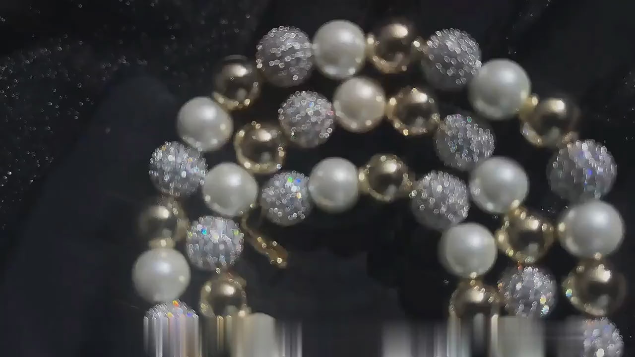 10mm Pearl and Zircon Necklace