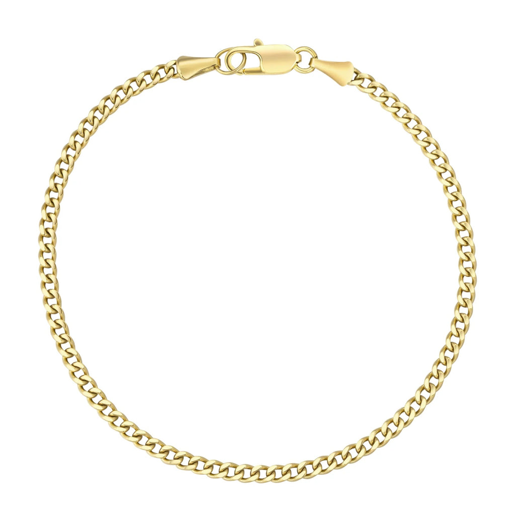 Pulsera Cubana 3mm - Oro 18k - Bling del Barrio