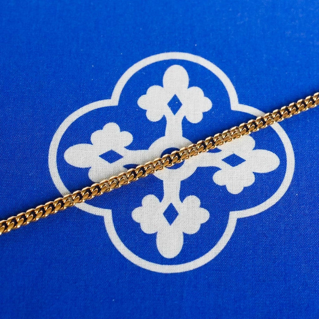 Pulsera Cubana 3mm - Oro 18k - Bling del Barrio