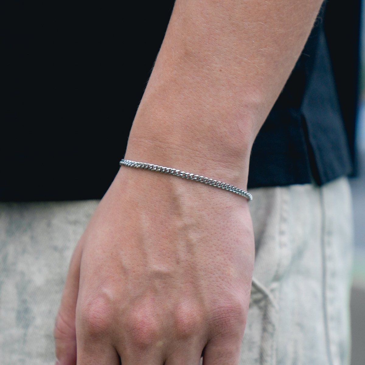 Pulsera Cubana 3mm - Plata 925 - Bling del Barrio