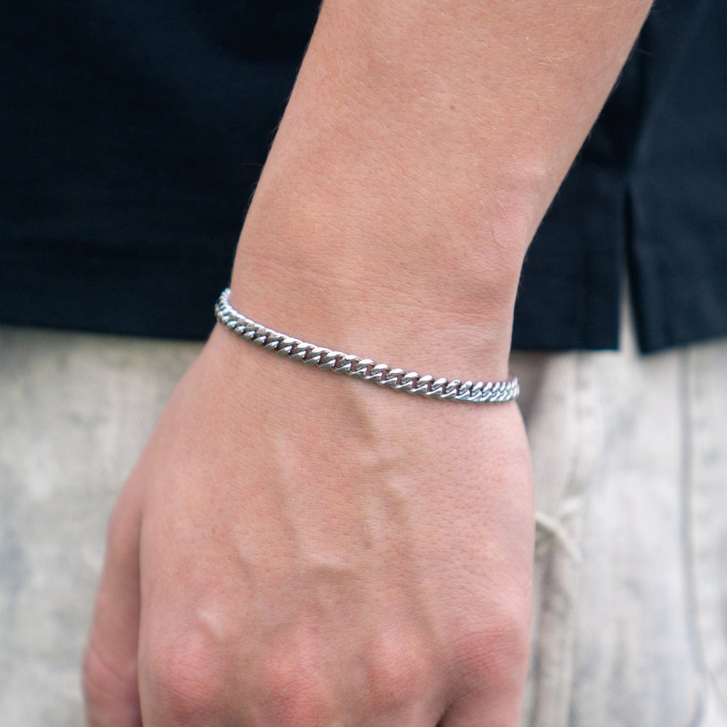 Pulsera Cubana 5mm - Plata 925 - Bling del Barrio