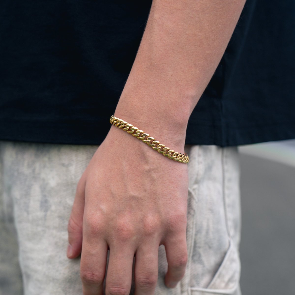 Pulsera Cubana 8mm - Oro 18k - Bling del Barrio