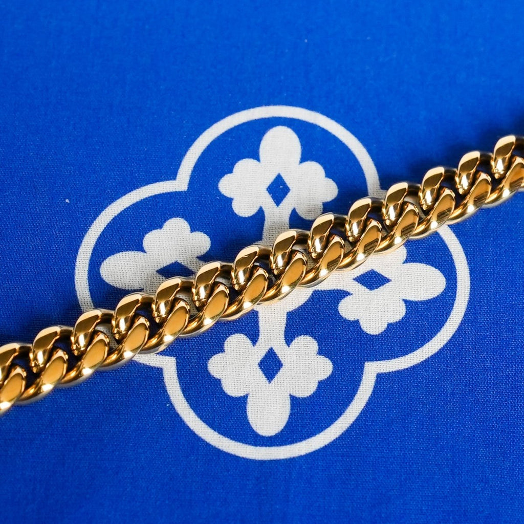 Pulsera Cubana Miami 10mm - Oro 18k - Bling del Barrio