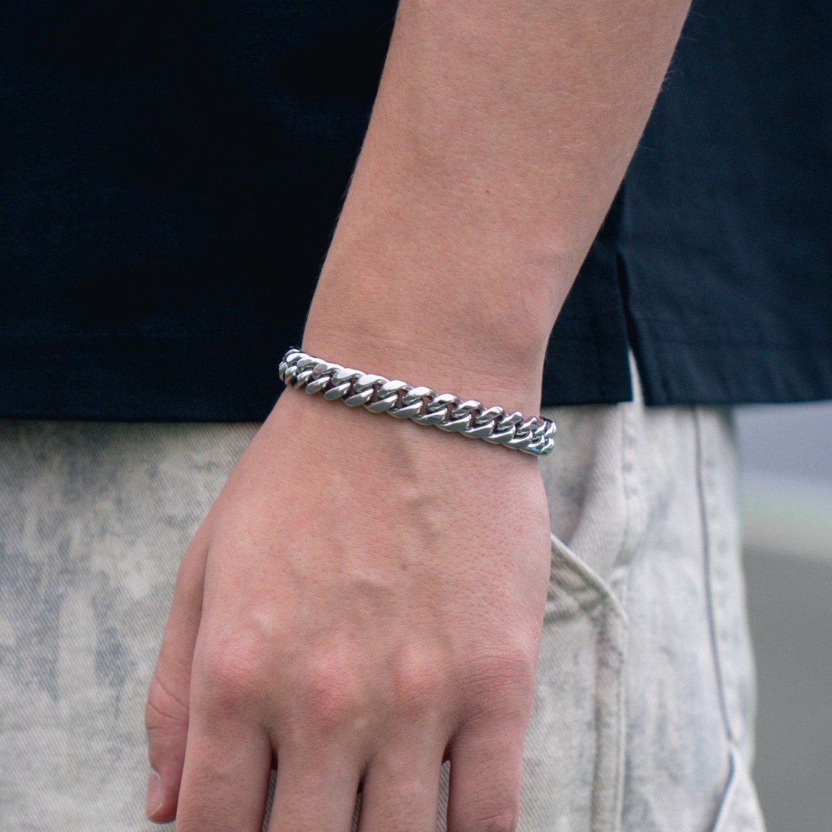 Pulsera Cubana Miami 10mm - Plata 925 - Bling del Barrio