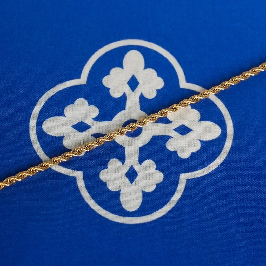 Pulsera Rope 2.5mm - Oro 18k - Bling del Barrio