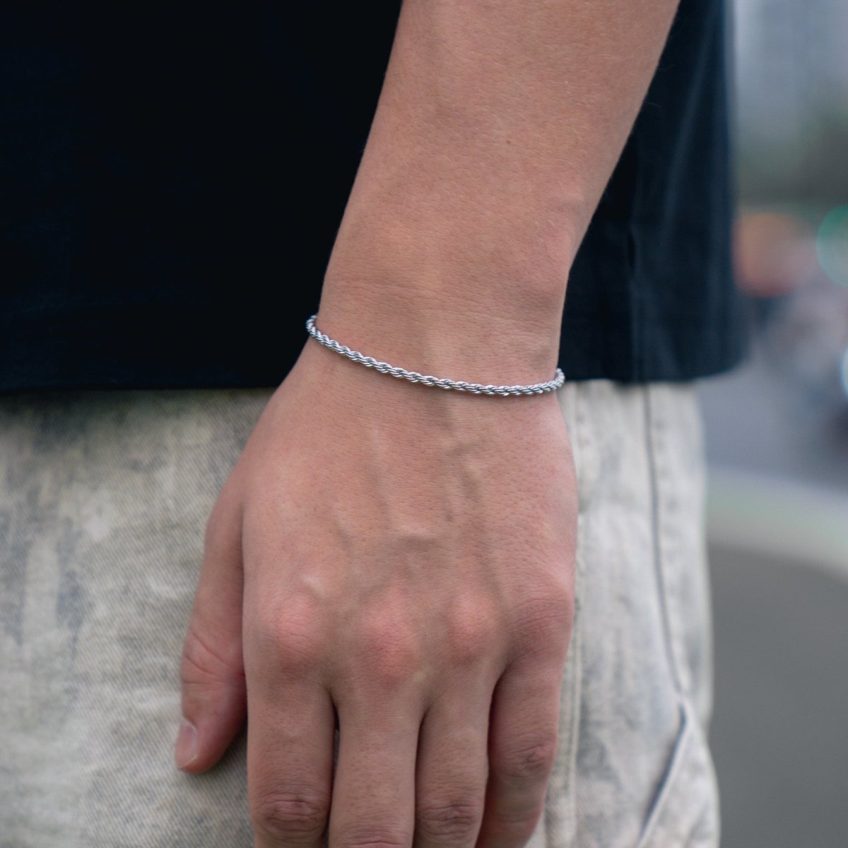 Pulsera Rope 2.5mm - Plata 925 - Bling del Barrio