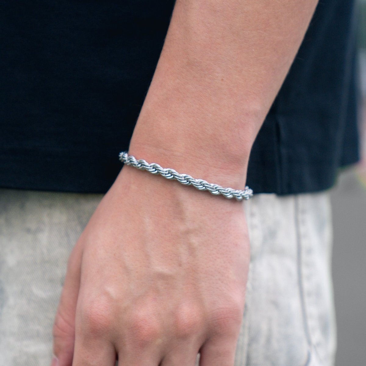 Pulsera Rope 6mm - Plata 925 - Bling del Barrio