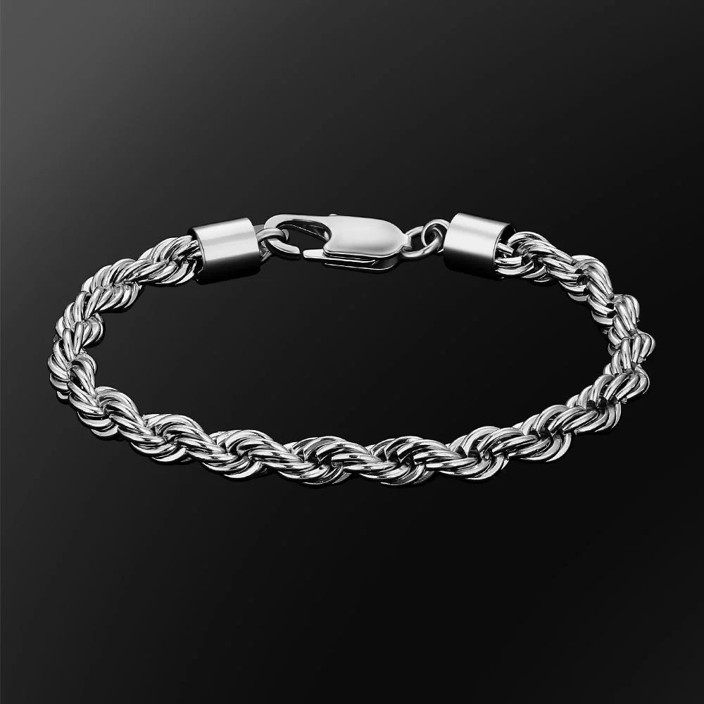 Pulsera Rope 6mm - Plata 925 - Bling del Barrio