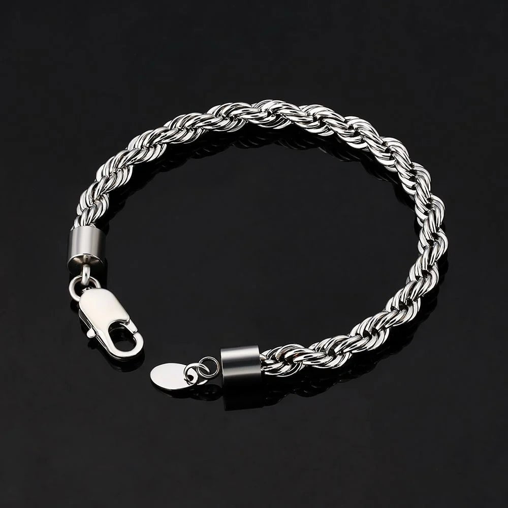 Pulsera Rope 6mm - Plata 925 - Bling del Barrio