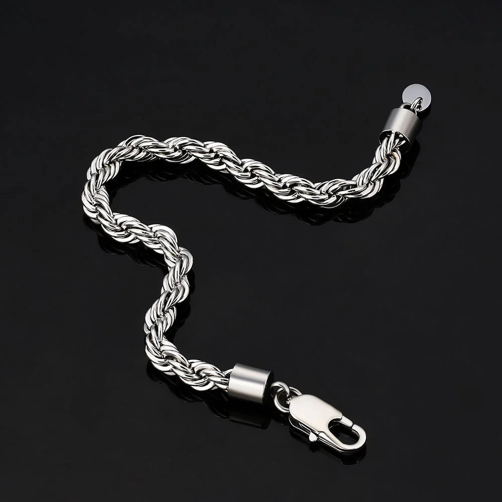 Pulsera Rope 6mm - Plata 925 - Bling del Barrio