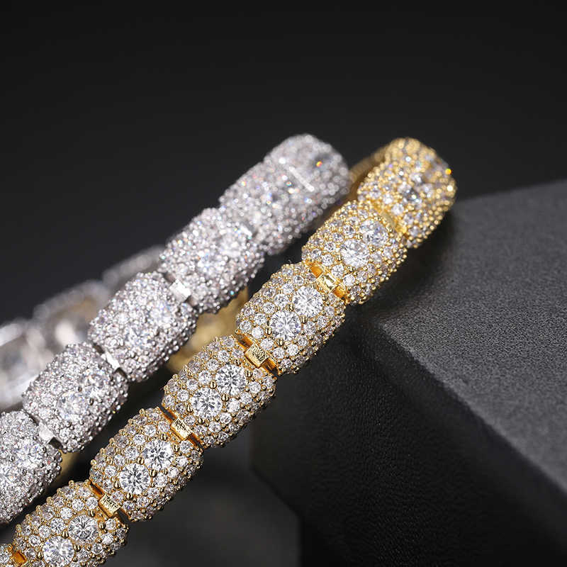 PULSERA TENIS DE MOISSANITA VVS - PLATA 925 - ORO BLANCO - Bling del Barrio