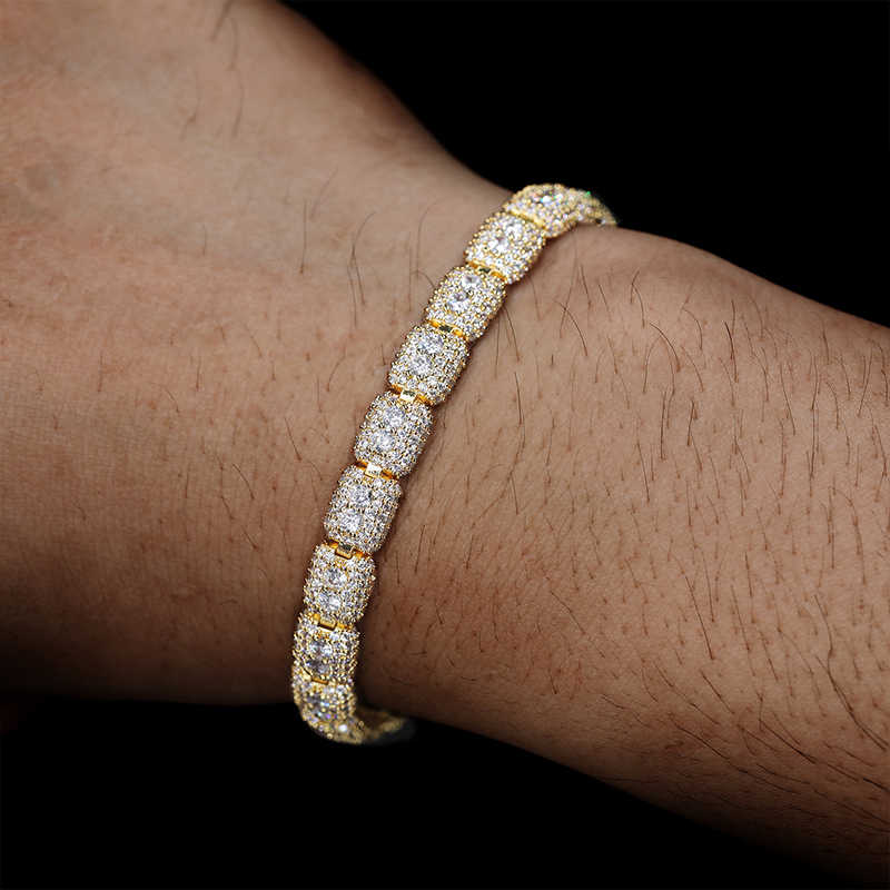 PULSERA TENIS HELADA DE MOISSANITA VVS - PLATA 925 - ORO - Bling del Barrio